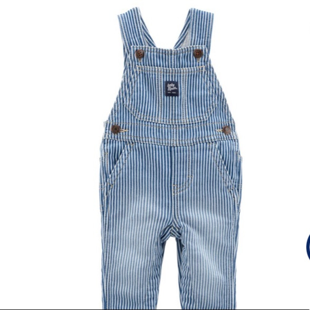 OshKosh Baby B’gosh Denim Stripe Overalls